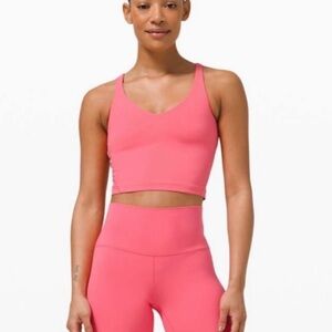 Women's Pink Sports Crop Top